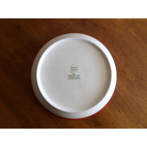 Spode Large 10" Round Christmas Tree Annual Serving Bowl 2014 Friends & Family - Picture 7 of 16